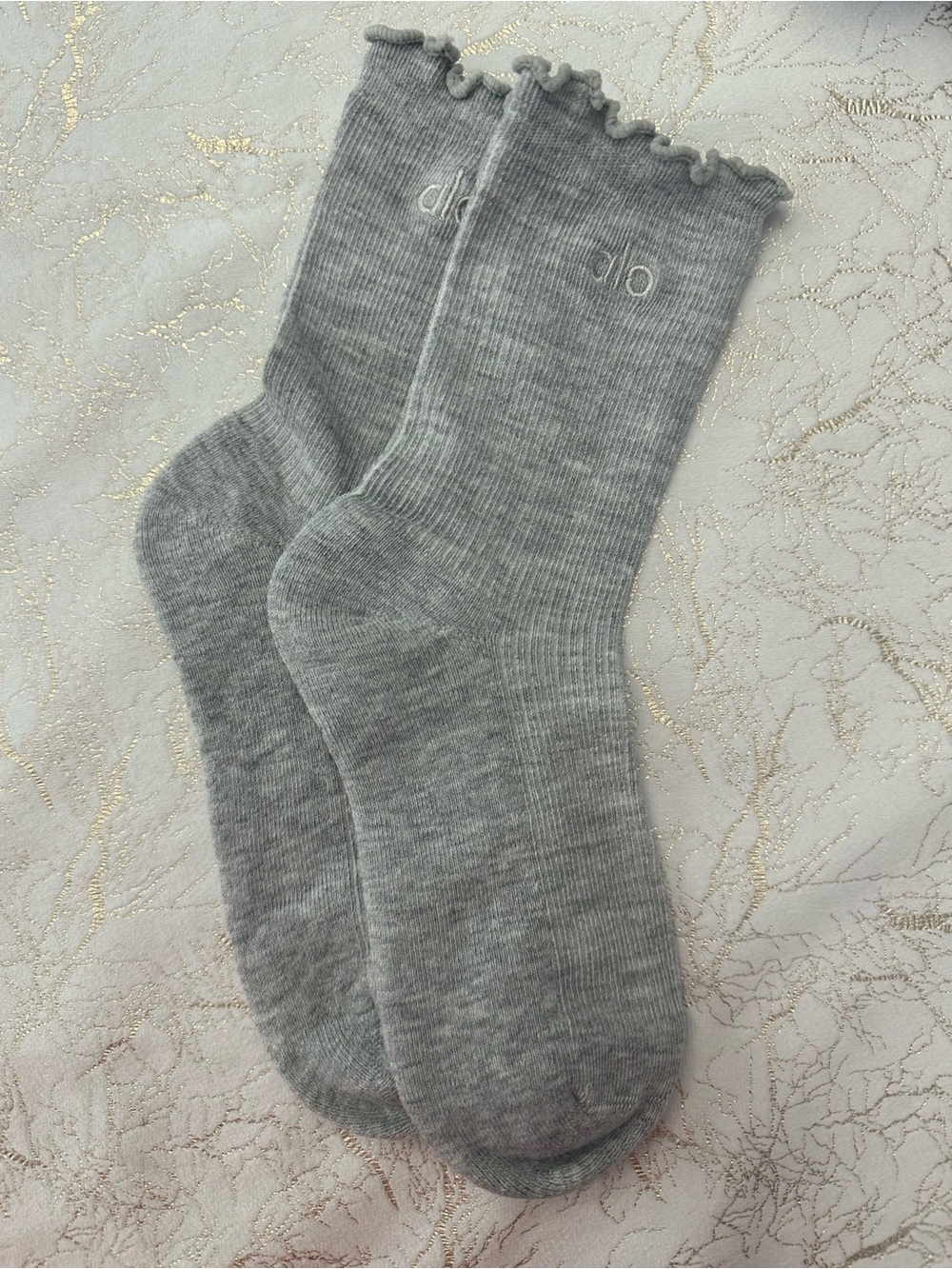 Alo Lettuce Trim Socks - Grey